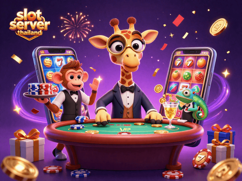 Play exciting slots with unique themes on our slot server thailand, featuring fun characters around gaming elements.