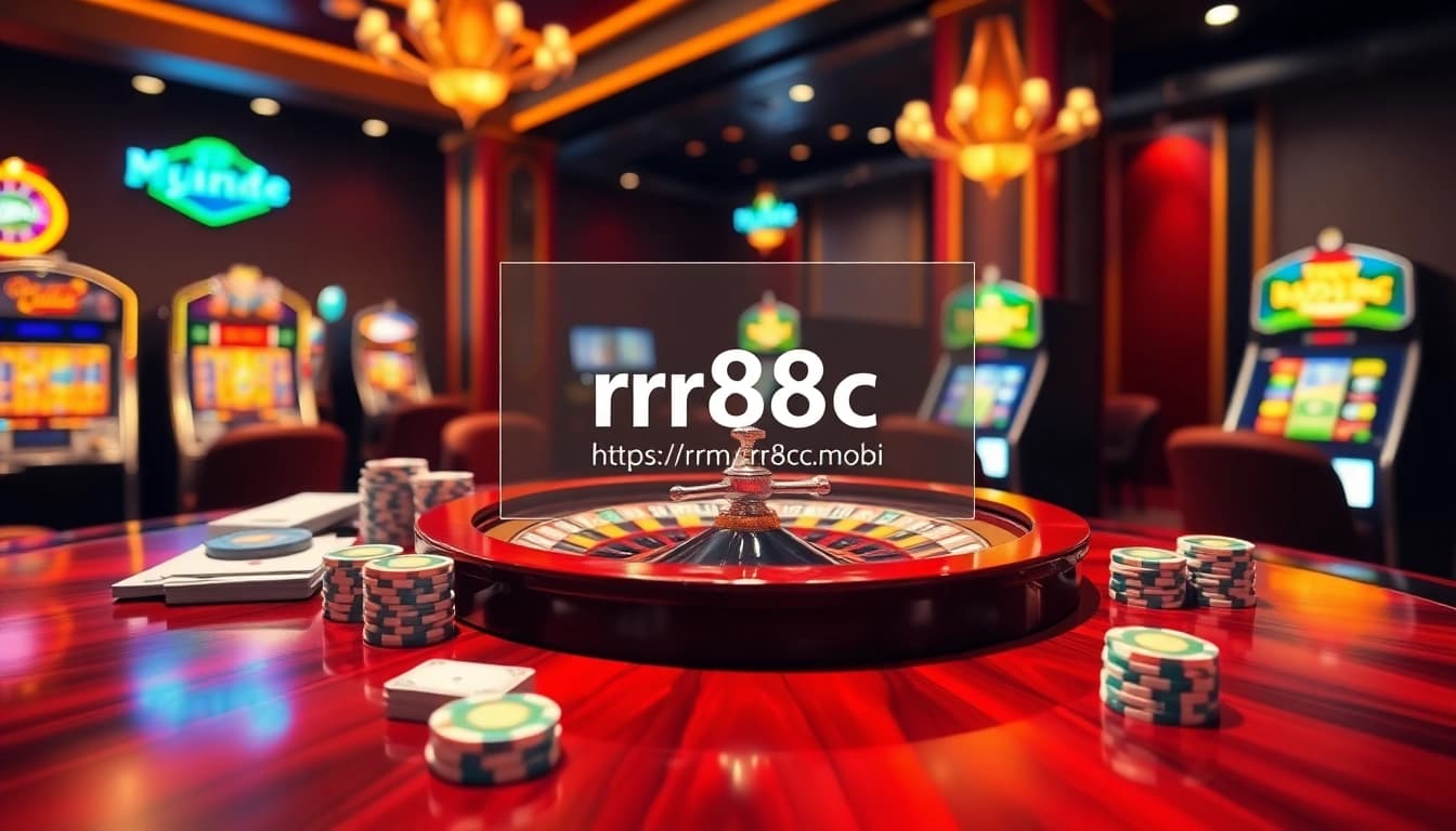 Experience the thrill of betting at https://rr88c.mobi/ with luxurious casino visuals featuring roulette and poker.