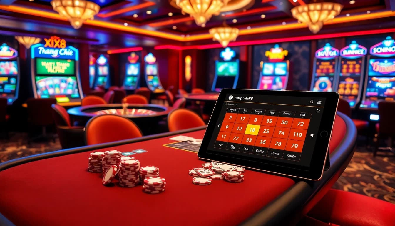 Experience the thrill of gambling at Trang Chủ XX88 with vibrant casino elements and exciting gameplay.