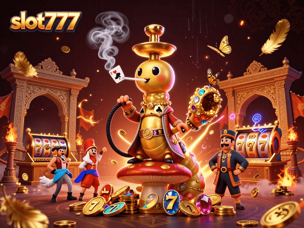 Experience thrilling gameplay at slot777 with vibrant 3D characters amidst dynamic casino elements.