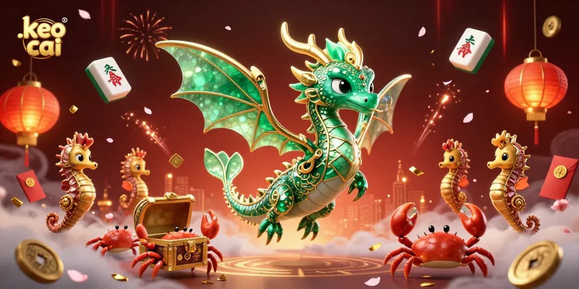 Experience keo nha cai betting excitement with a vibrant 3D casino illustration featuring iconic symbols.