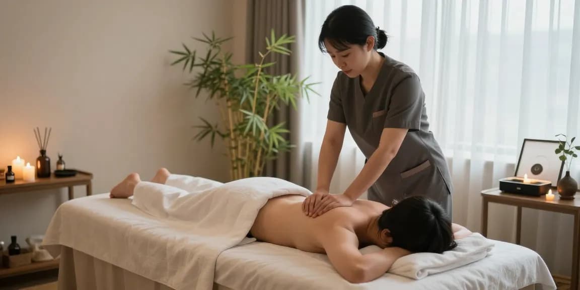 Relaxing Swedish massage therapy session in a tranquil spa setting showcasing peaceful ambiance and aromatherapy.