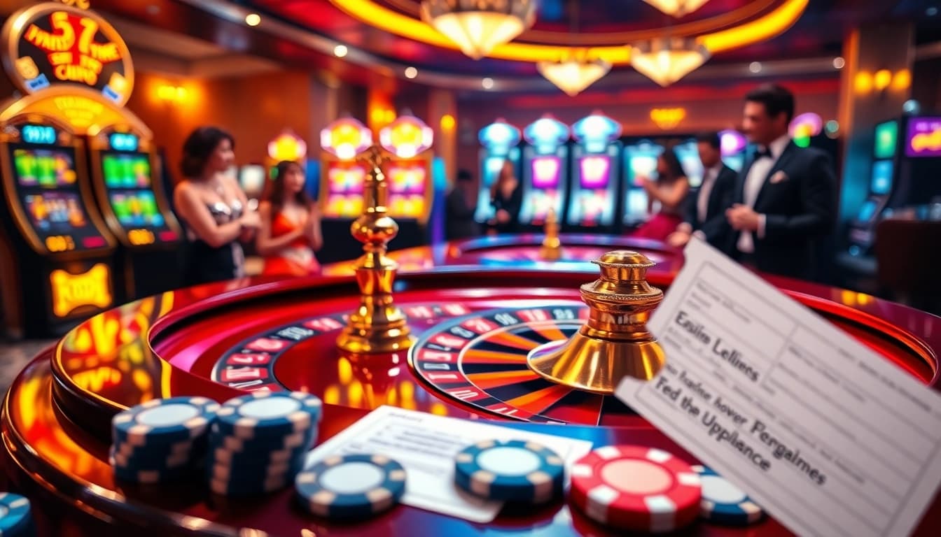 Real-time updates in gambling with excitement around the roulette table reflecting ผลบอลสด.