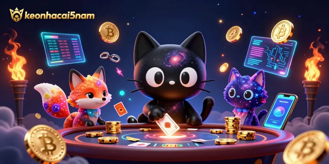 Engage in thrilling gaming action at keonhacai5nam with vivid 3D casino characters.