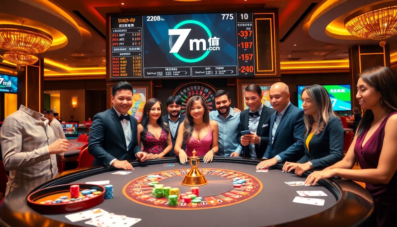 Engaging poker action at a vibrant casino with live odds from 7m cn for strategic betting.
