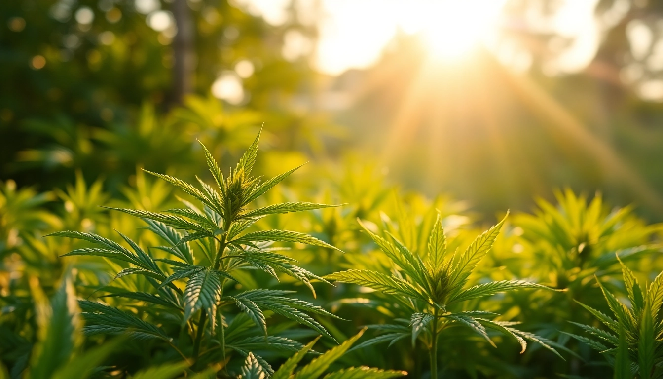 Highlighting the CBD plant leaves with morning dew, symbolizing freshness and natural wellness.