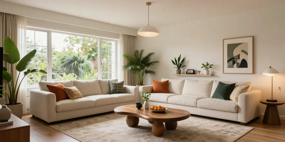 Elegant living space designed by DGI featuring bright decor, natural light, and modern furnishings to inspire home design ideas.