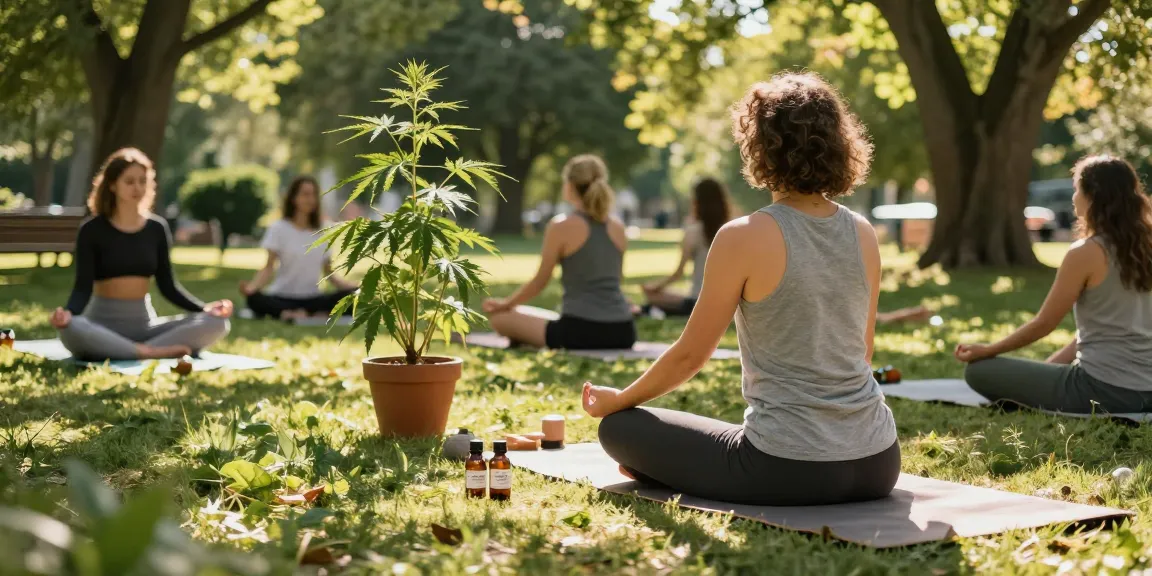 Ministry seeds and high-quality CBD oil in a serene wellness setting, promoting natural relief.