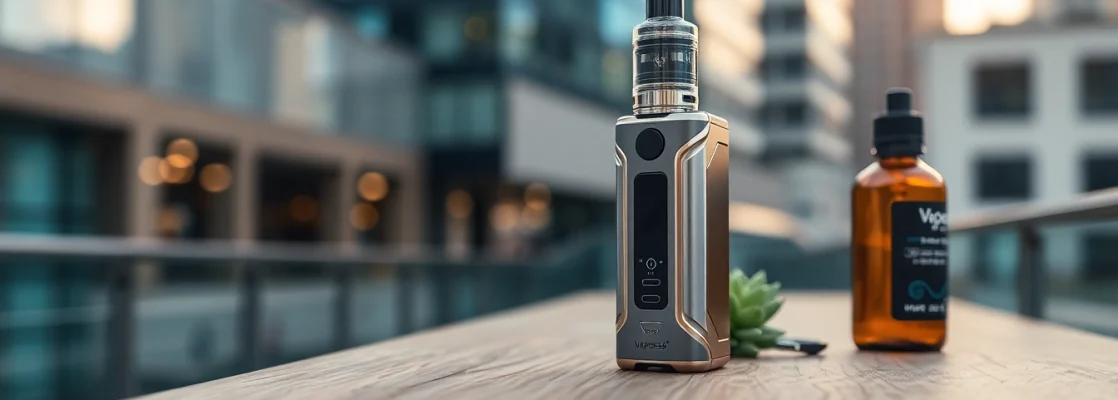 Использование Vaporesso XROS Pro 1200 на стильном фоне с элементами вейпов