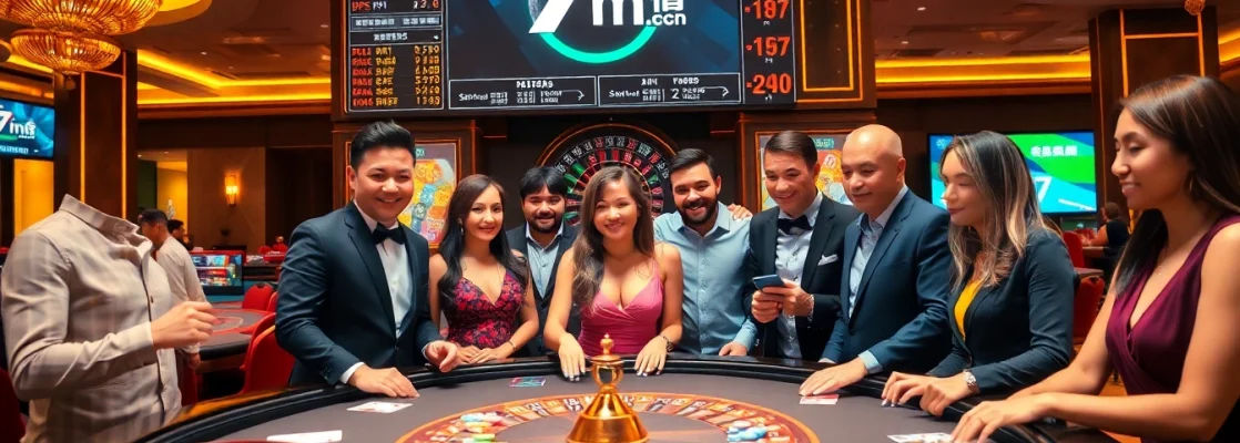 Engaging poker action at a vibrant casino with live odds from 7m cn for strategic betting.
