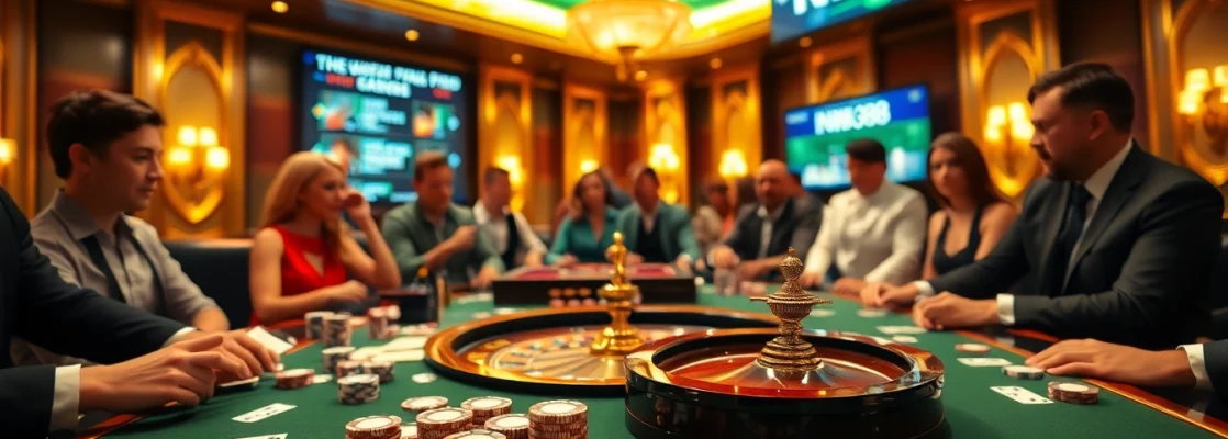 Engaged players strategizing at a table featuring New888 poker chips and cards.