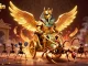 Experience the excitement with sunwin chính thức as a colossal golden scarab beetle leads a thrilling chariot race.