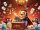 Experience the thrill of GG88 as the penguin pipes out gold coins in an exciting casino scene.